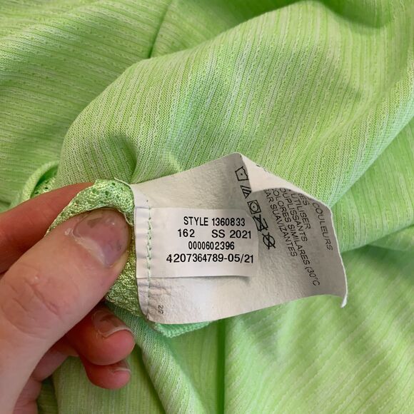 Under Armour Tech Vent Tank Women Large Lime Twist Racerback Lightweight Stretch - Picture 12 of 14